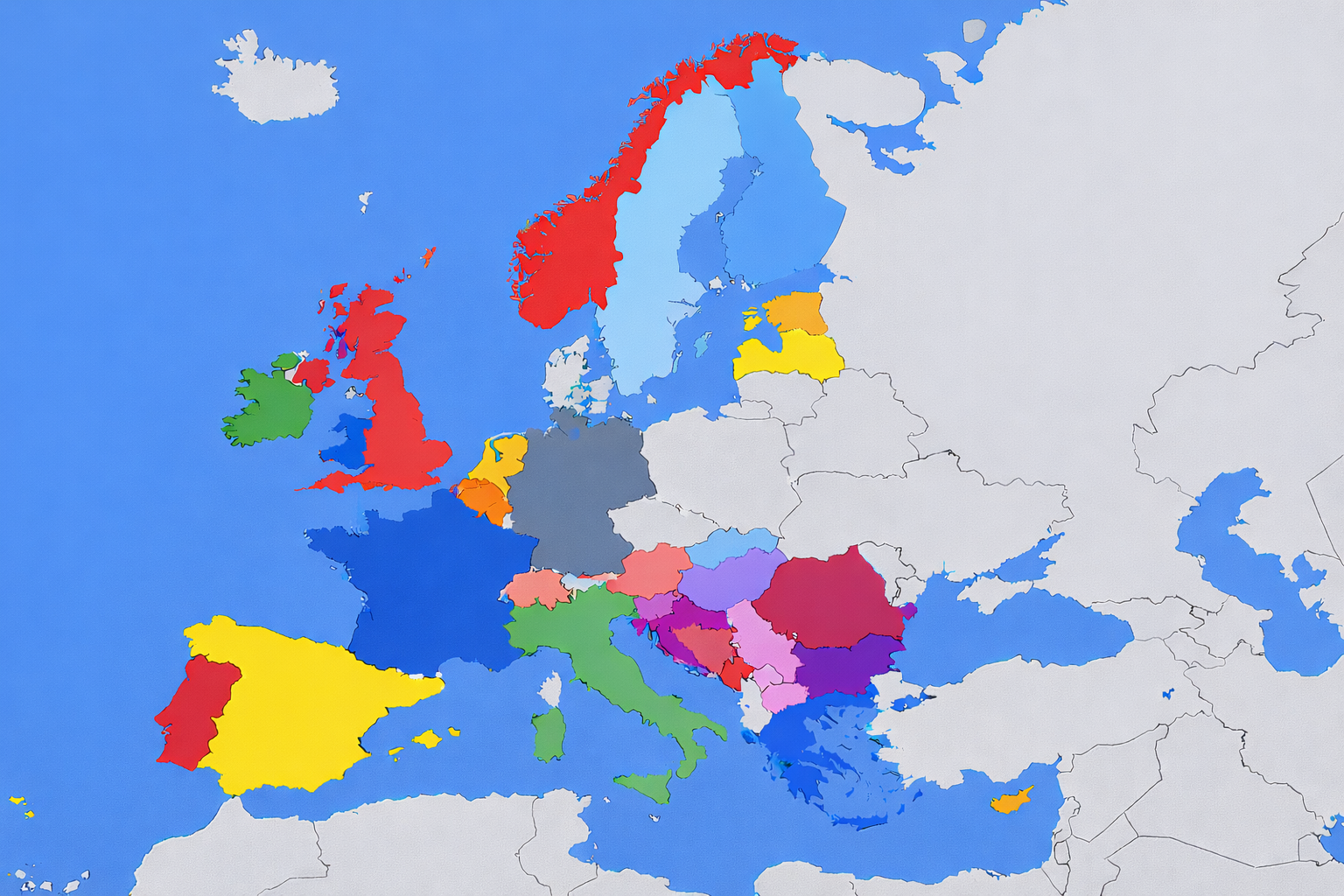 European Collaboration Network Map